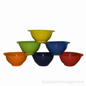 Ceramic Bowls with Color Glaze and Designs
